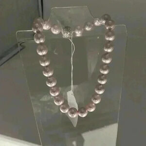 Pearl Choker Mallorca 12 mm Custom Made New Pink